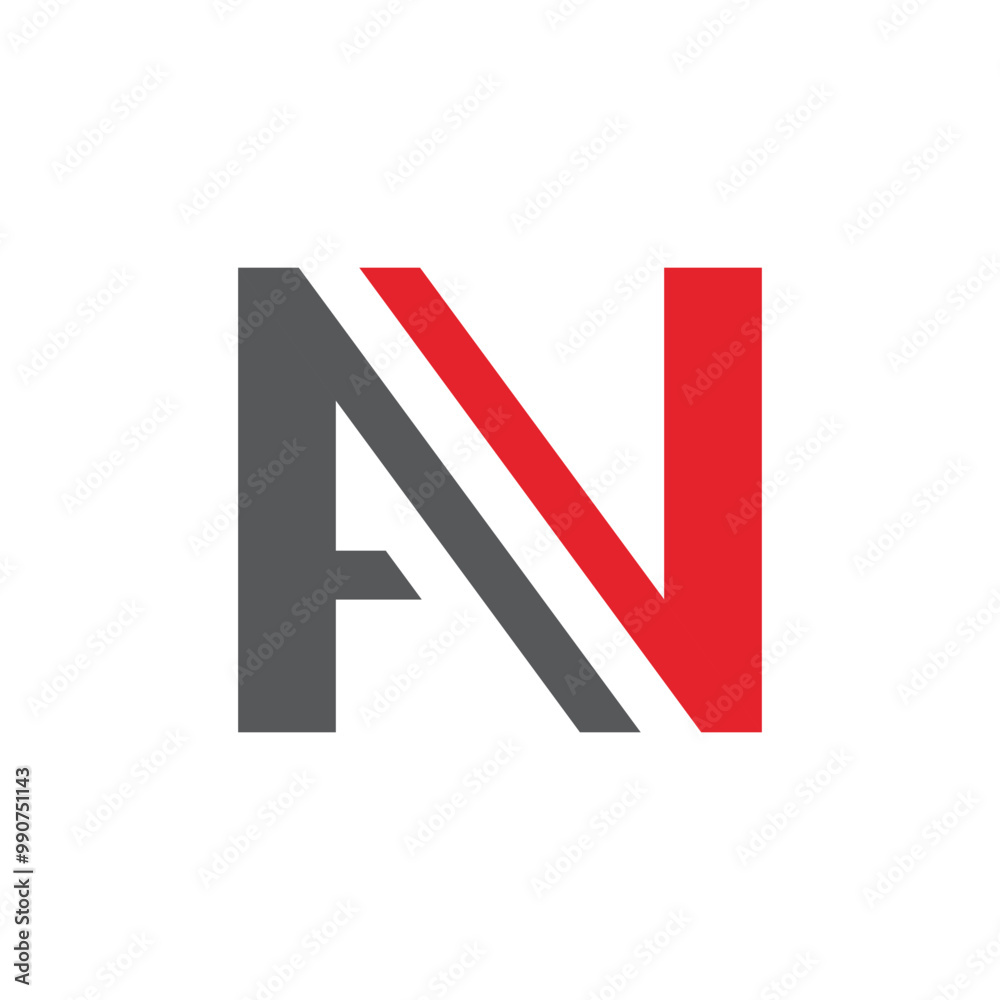 AN, NA, A, N abstract letters logo symbol monogram AN, NA, A, N abstract letters logo symbol monogram