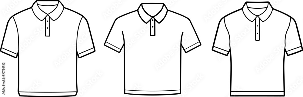 set of polo shirt vector illustration set of polo shirt vector illustration