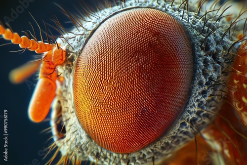 Macro photograph of an insect eye photo