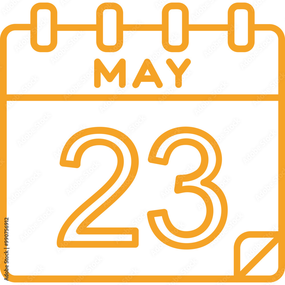 23 May Vector Icon Design 23 May Vector Icon Design
