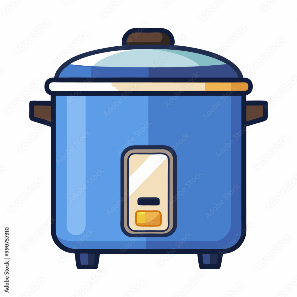 Electric rice cooker vector illustration Electric rice cooker vector illustration