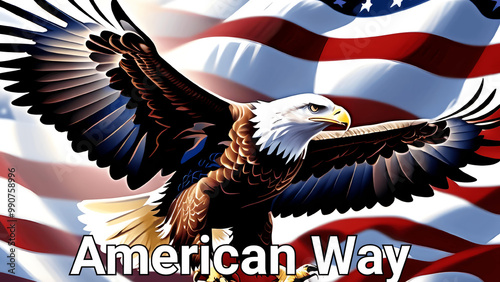 American eagle: American way. photo