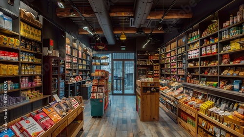 A Well-Stocked Grocery Store Interior photo