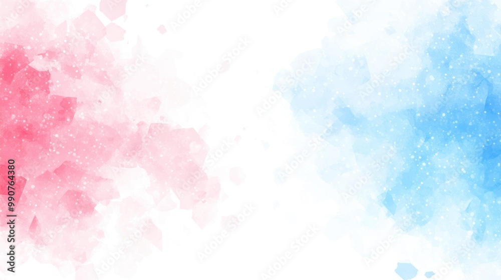 A soft watercolor background with pink and blue hues, ideal for design projects. A soft watercolor background with pink and blue hues, ideal for design projects.