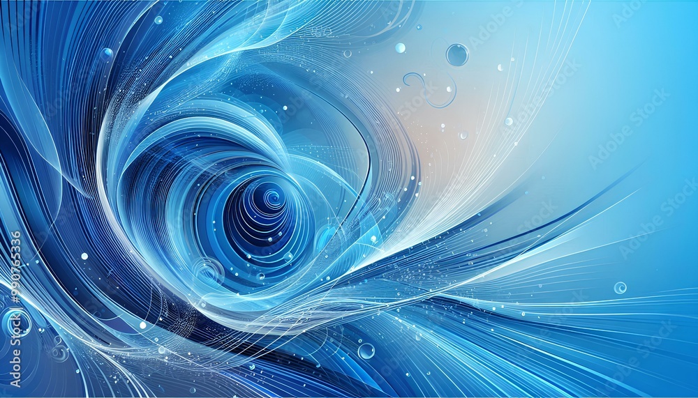 Abstract blue wave -background Abstract blue wave -background