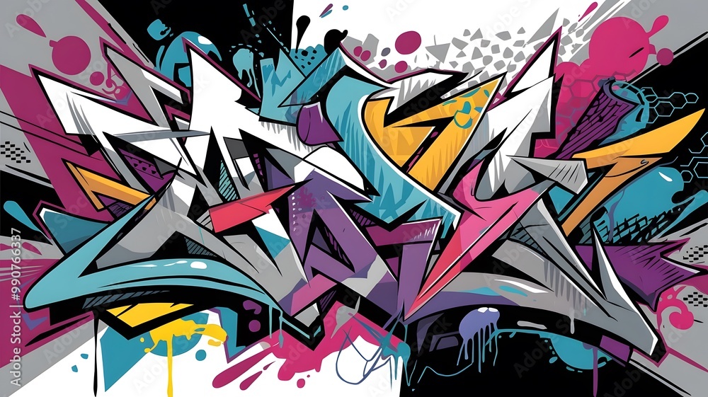 Abstract Graffiti Art Background Abstract Graffiti Art Background