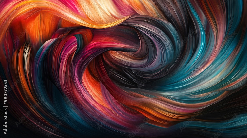 Abstract, swirling colors creating a sense of motion Abstract, swirling colors creating a sense of motion
