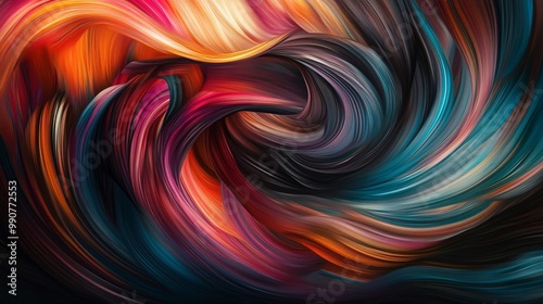 Wallpaper Mural Abstract, swirling colors creating a sense of motion Torontodigital.ca