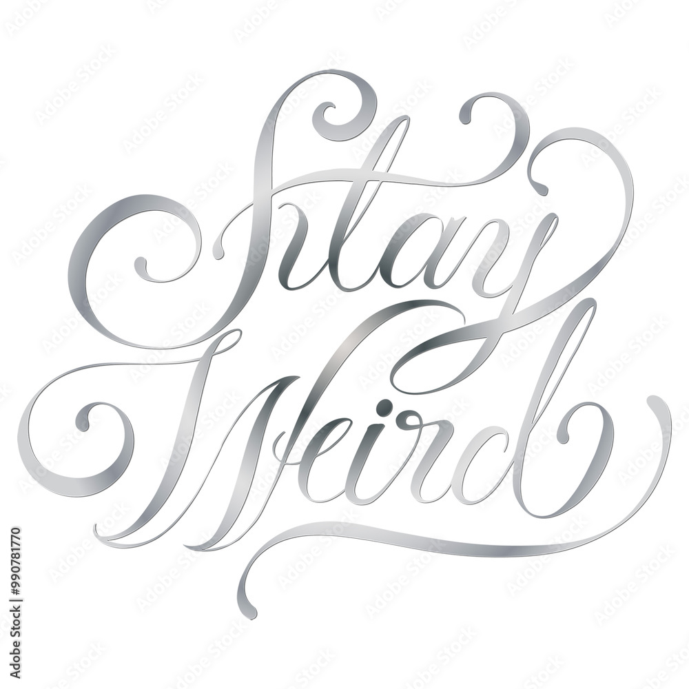 Png stay weird png calligraphy sticker Png stay weird png calligraphy sticker