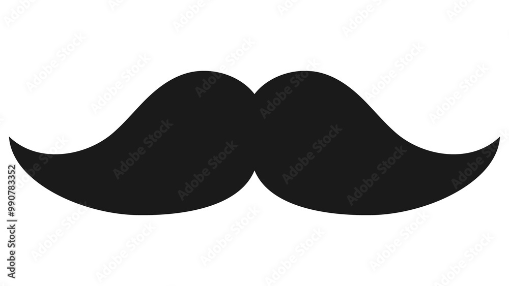 English mustache design element transparent png English mustache design element transparent png