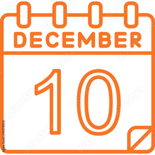 10 December Vector Icon Design