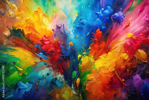 vibrant abstract art