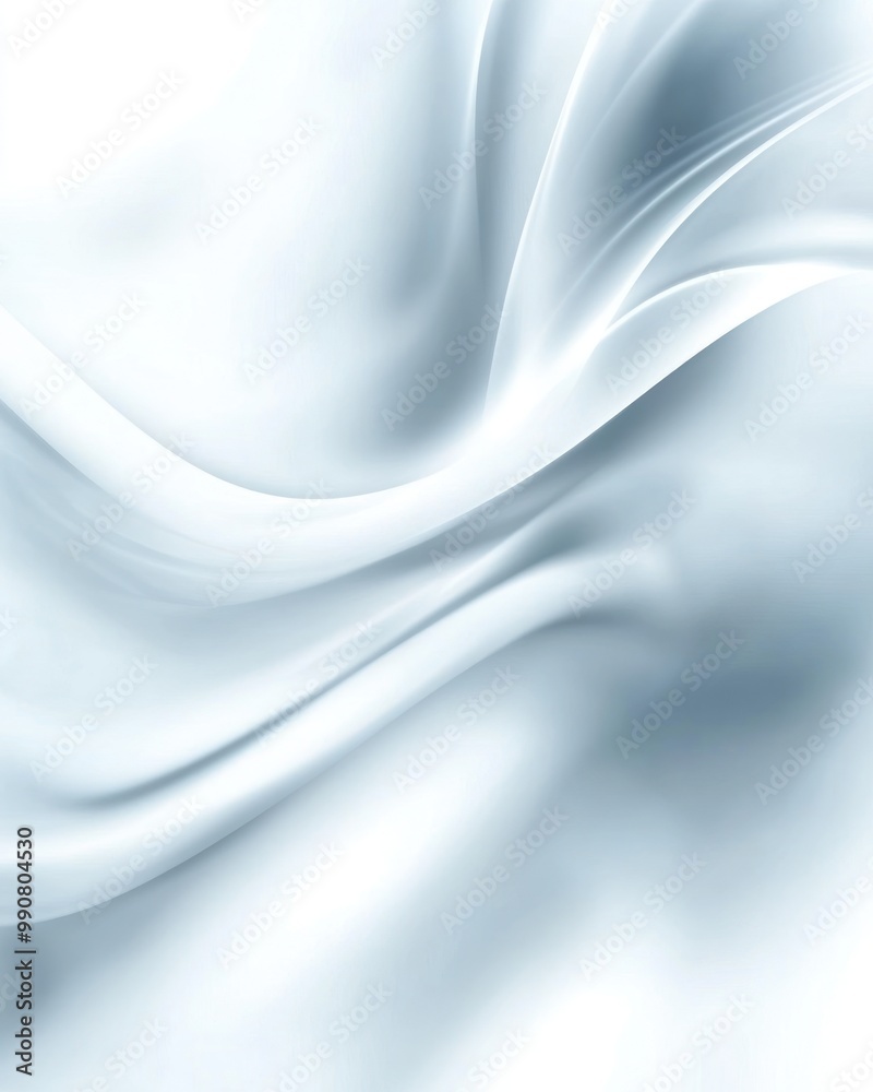 A smooth, flowing fabric texture in soft shades of blue and white. A smooth, flowing fabric texture in soft shades of blue and white.
