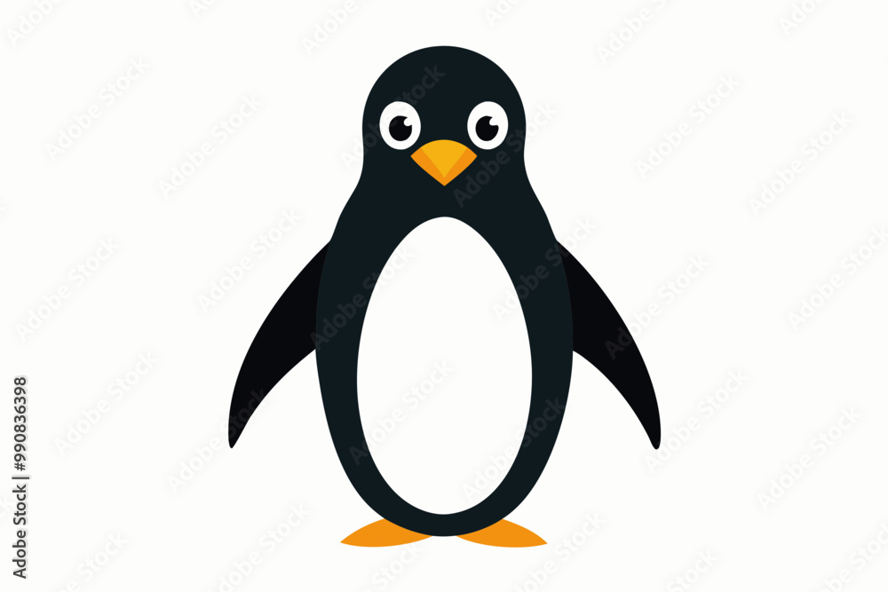 Fototapeta premium Penguin Bird vector art and illustration