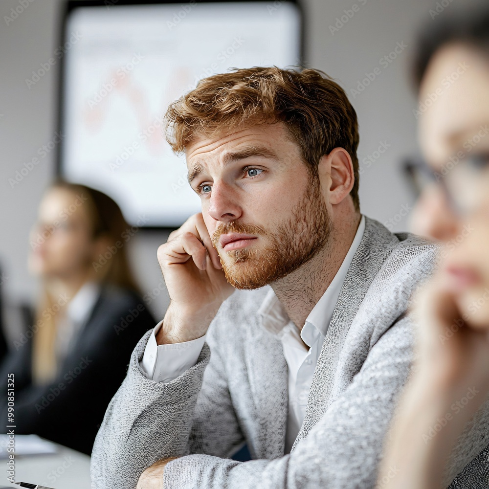 A group of financial analysts discussing an unexpected error in a market forecast complex data on the screen behind them concerned expressions and intense focus A group of financial analysts discussing an unexpected error in a market forecast complex data on the screen behind them concerned expressions and intense focus