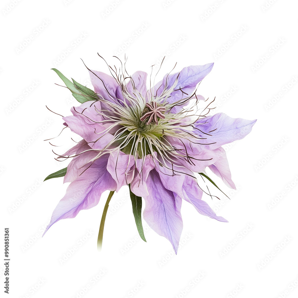 Purple Flower with White Stamens Purple Flower with White Stamens