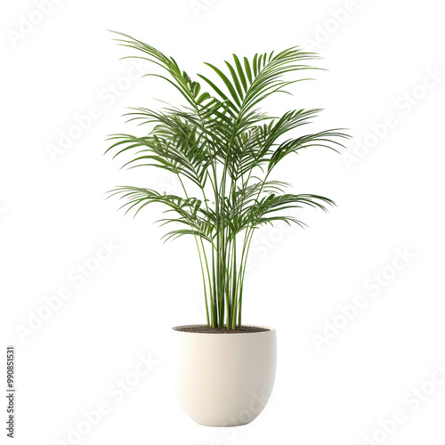 Modern indoor ficus plant isolate on transparency background PNG isolated
