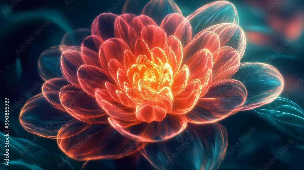 Light Flower Radiance Emanating from Ones Core Light Flower Radiance Emanating from Ones Core