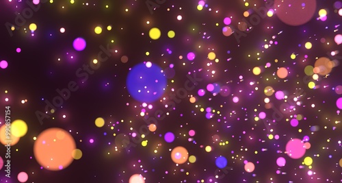 image of colorful light tra...