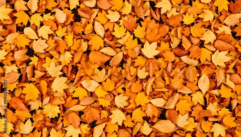 Autumn is written from the fallen leaves in the middle of the picture. Autumn is written from the fallen leaves in the middle of the picture.