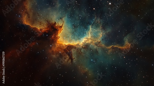 Space Galaxy Night Sky With Cosmic Clouds ,Universe science astronomy. Illustration Background