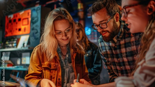 Collaborative Teamwork Among Coworkers in Creative Setting