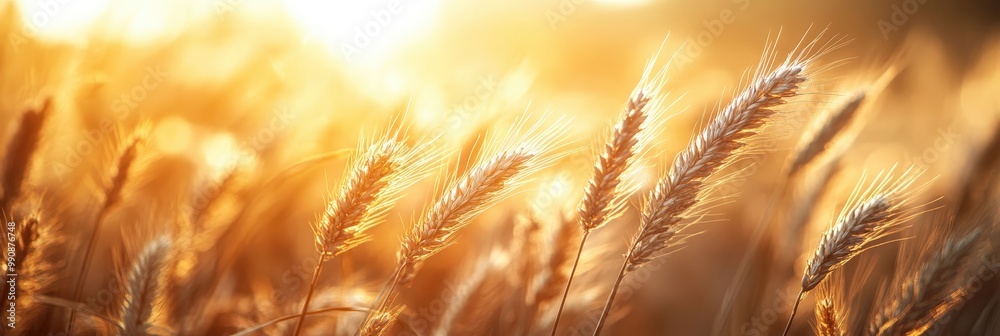 Serene Scene of Tall Grass Swaying in the Breeze Serene Scene of Tall Grass Swaying in the Breeze