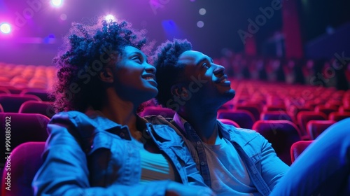 Couple Enjoying Live Theater Performance Together