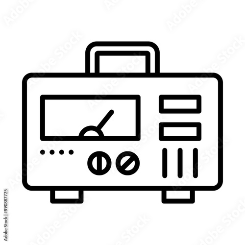 Voltage Regulator line icon