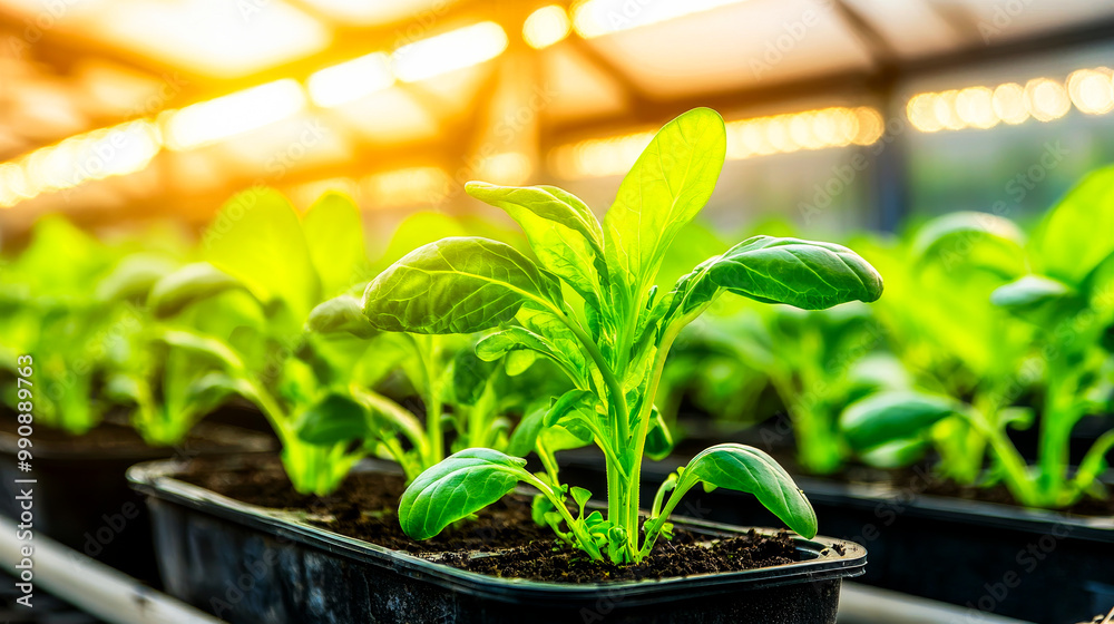 Green Shoots of Growth: A close-up shot of vibrant green seedlings bursting forth from the soil, bathed in the warm glow of the morning sun. The image is a visual testament to new beginnings. Green Shoots of Growth: A close-up shot of vibrant green seedlings bursting forth from the soil, bathed in the warm glow of the morning sun. The image is a visual testament to new beginnings.