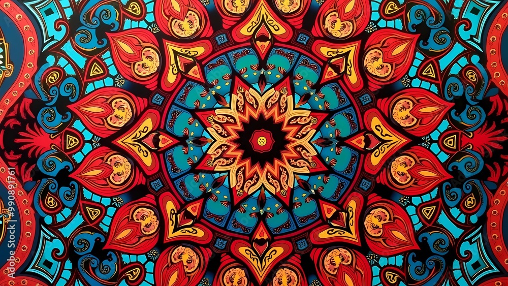 A dynamic abstract painting rich in colors and patterns, presenting a captivating and colorful visual landscape. generative ai A dynamic abstract painting rich in colors and patterns, presenting a captivating and colorful visual landscape. generative ai