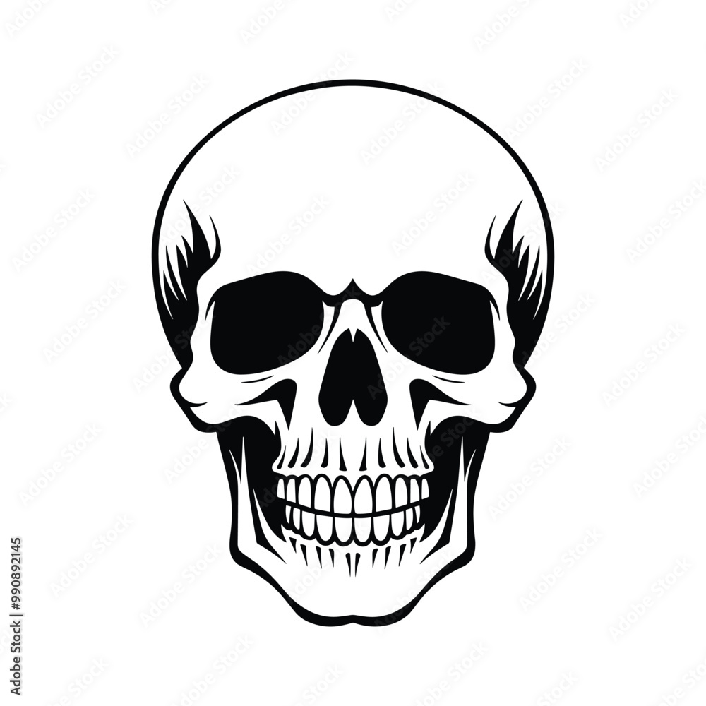 Skull silhouette vector Skull silhouette vector