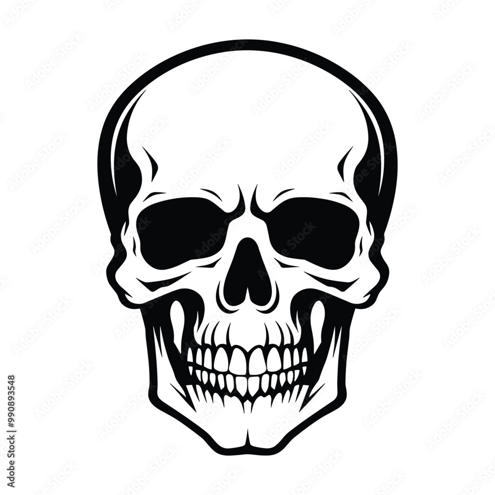 Skull silhouette vector Skull silhouette vector