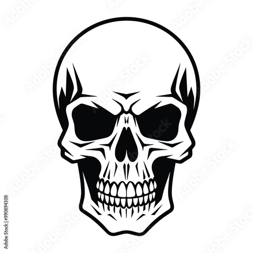 Skull silhouette vector