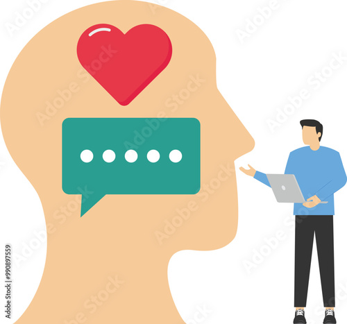 Social media profile, personal data. Modern vector illustration in flat style.

