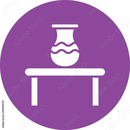 Handicrafts glyph circle icon