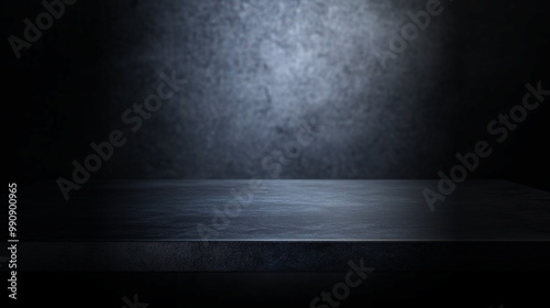 Concrete shelf tabletop or cement floor  slate texture used as a studio dark scene background wall to display your products. Halloween background