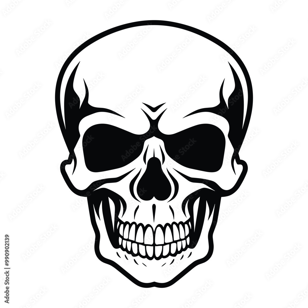 Skull silhouette vector Skull silhouette vector