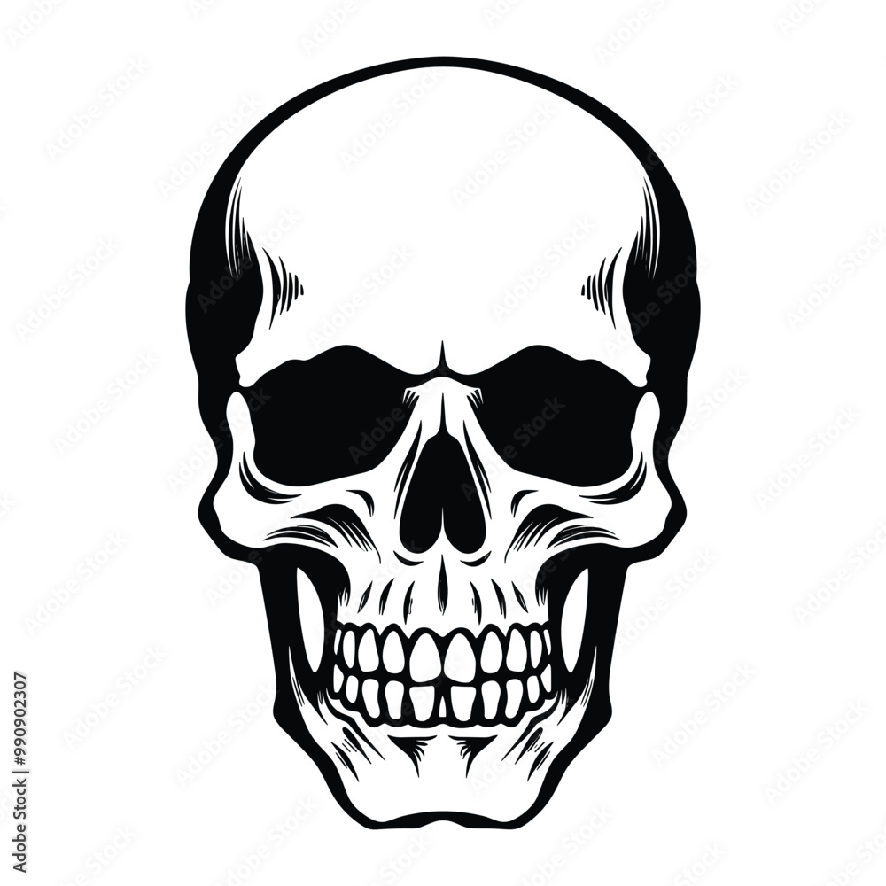 Skull silhouette vector Skull silhouette vector