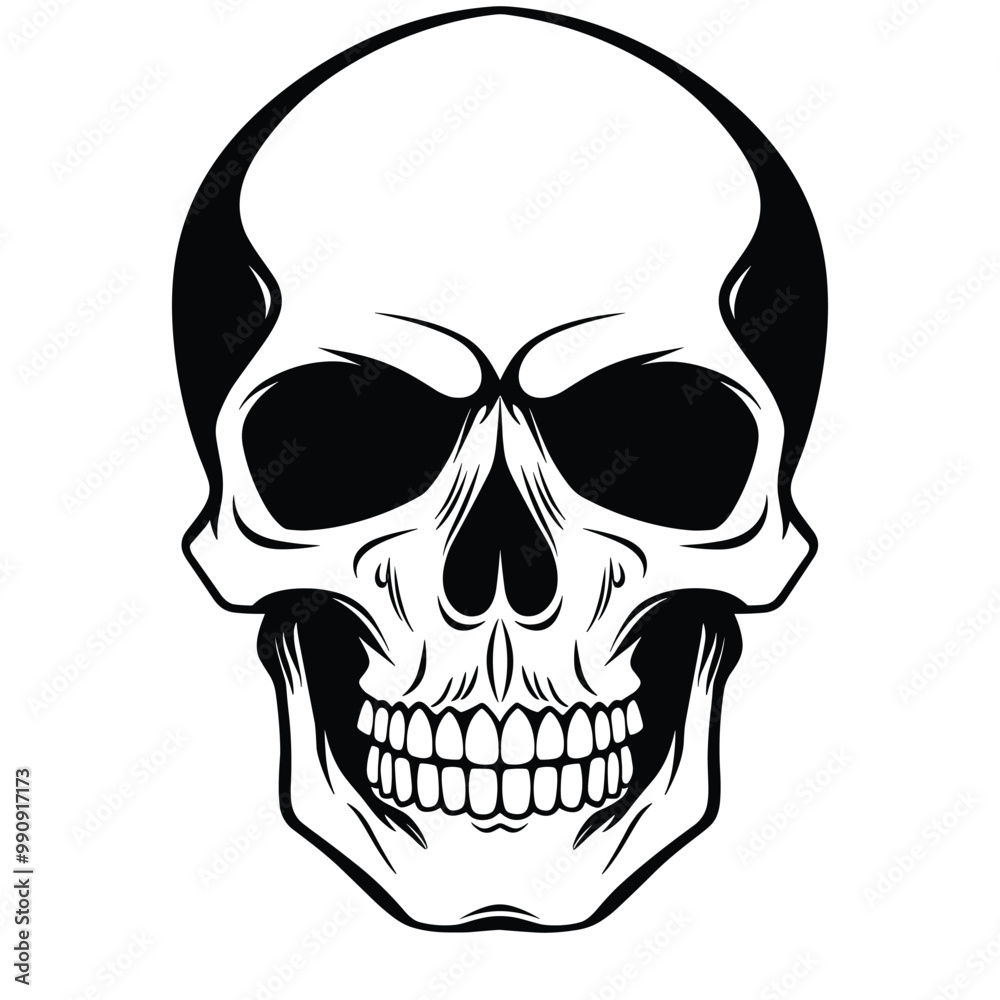Skull silhouette vector Skull silhouette vector