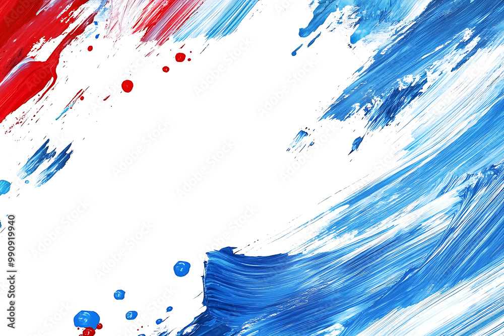 Paint Stains Frame Template