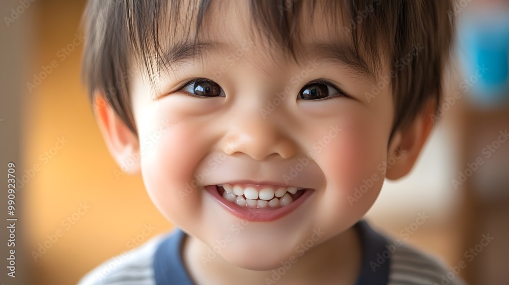 Joyful Chinese Boy with Rosy Cheeks and Sparkling Eyes in Soft Natural Light A close up portrait of a three year old Chinese boy filled with happiness his face radiating with a big genuine smile Joyful Chinese Boy with Rosy Cheeks and Sparkling Eyes in Soft Natural Light A close up portrait of a three year old Chinese boy filled with happiness his face radiating with a big genuine smile