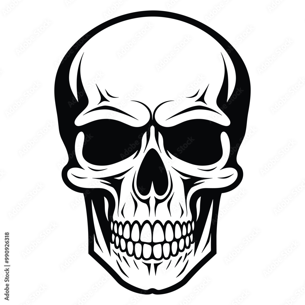 Skull silhouette vector Skull silhouette vector