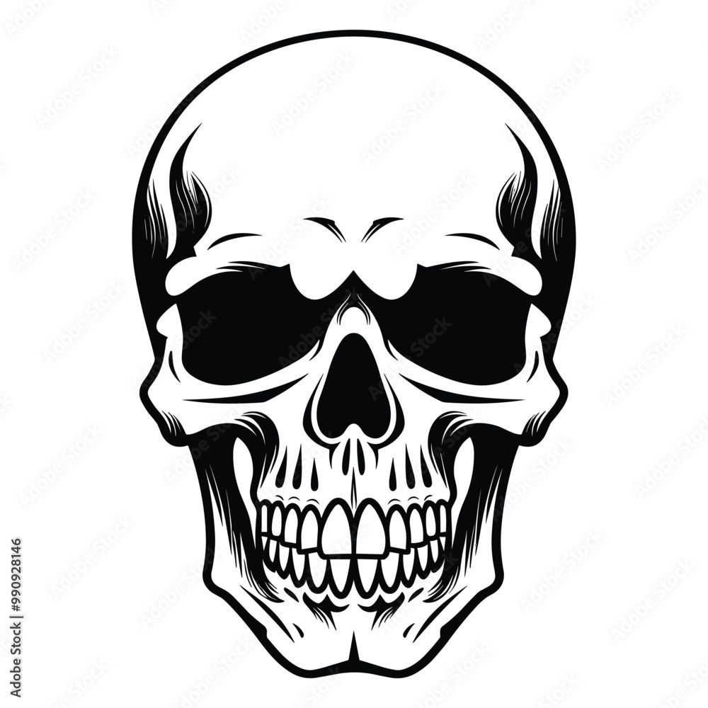Skull silhouette vector Skull silhouette vector