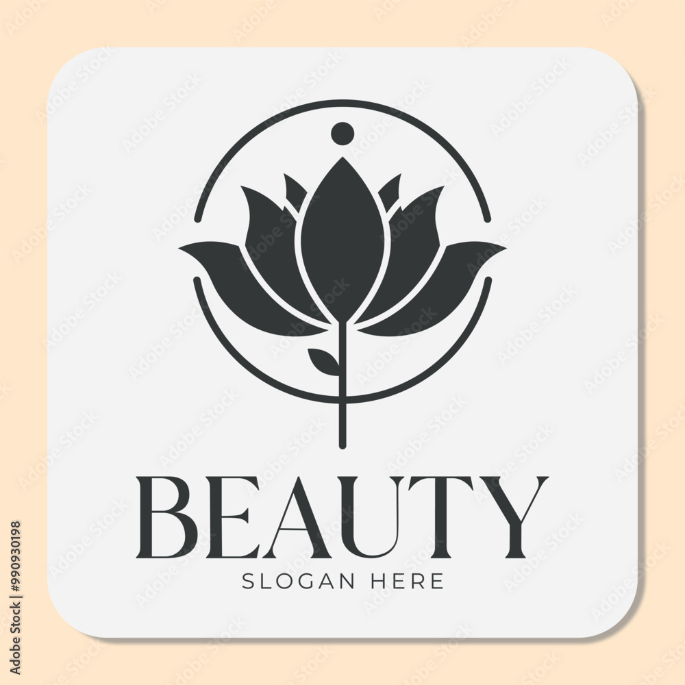 simple and minimalist flower logo for elegant beauty simple and minimalist flower logo for elegant beauty
