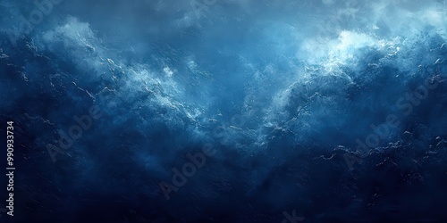 Abstract Dark Blue Grunge Background Texture