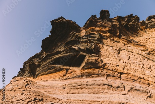 Textura calida arida isla de lanzarote 