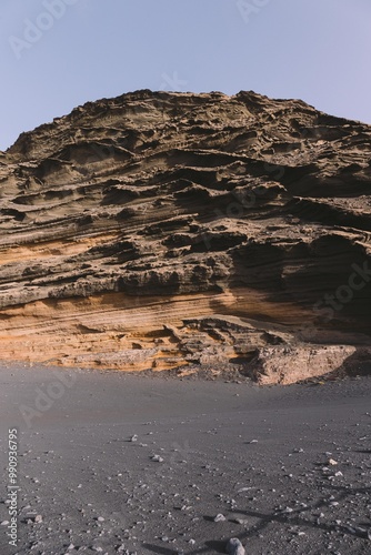 Textura calida arida isla de lanzarote 