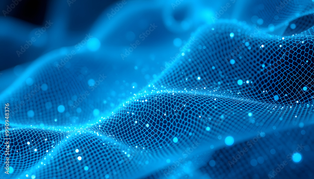 Abstract digital wave of particles. Futuristic point wave. Technology background vector. Vector illustration Abstract digital wave of particles. Futuristic point wave. Technology background vector. Vector illustration