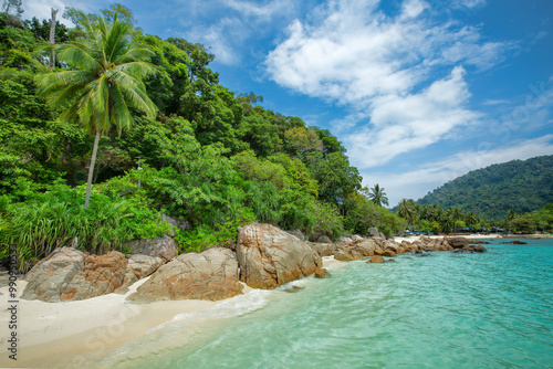 The Perhentian Island resort beach in Malaysia photo